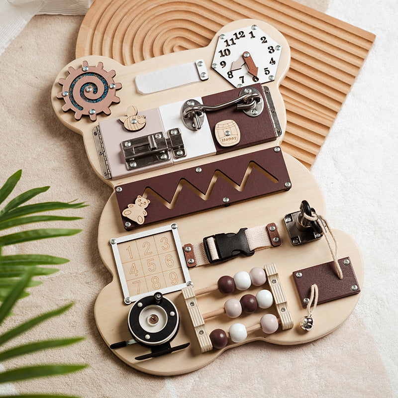 Bear Busy Board Montessori