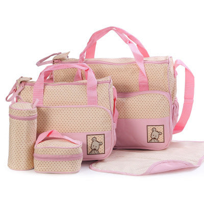 Mom food, bottle and diaper bag