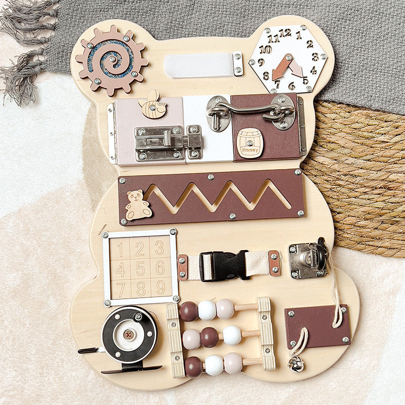 Bear Busy Board Montessori