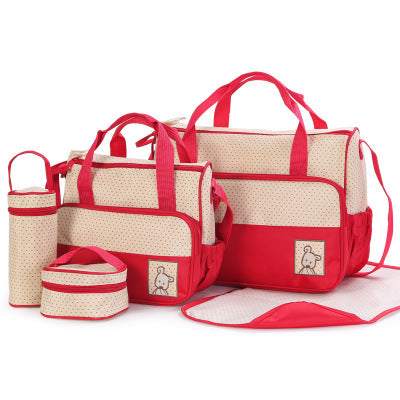 Mom food, bottle and diaper bag