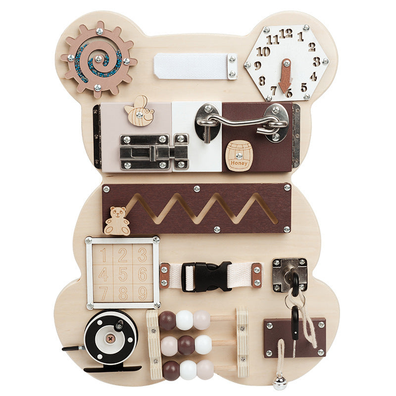 Bear Busy Board Montessori