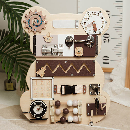 Bear busy board baby children kids