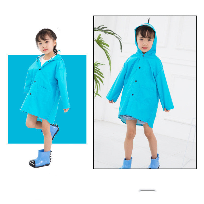 Cartoon dinosaur raincoats for children