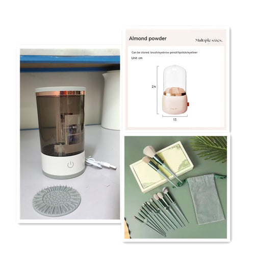 Women Eye Shadow Brush Cleaning Tool Portable Electric Makeup Brush