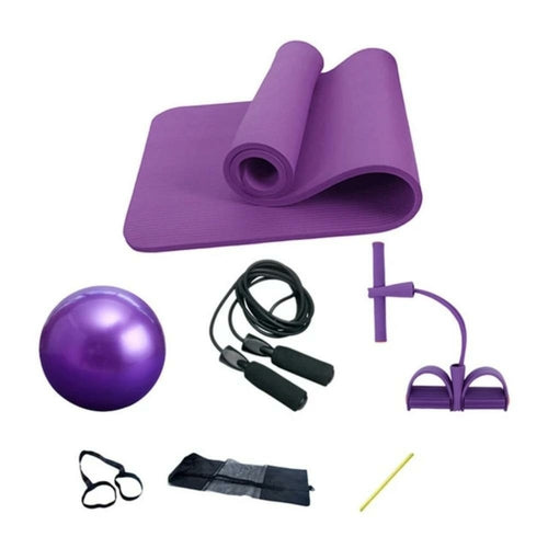 Komplett Yoga & Fitness Treningssett – 5 Deler for Hjemmetrening