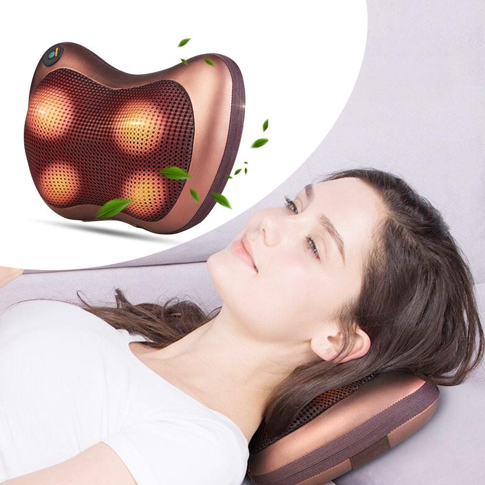 Bærbar Massasjepute med 4 Hoder | Shiatsu & Elting med Infrarød Varme