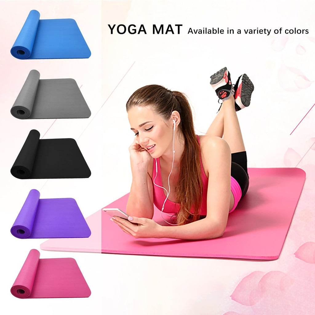 Premium Yogamatte i Stor Størrelse – Tykk, Sklisikker NBR-matte