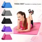 Premium Yogamatte i Stor Størrelse – Tykk, Sklisikker NBR-matte